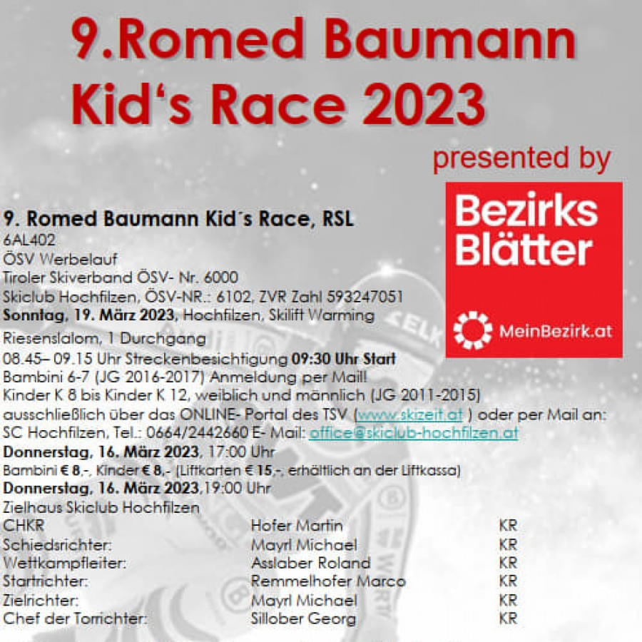 Romed Baumann Race am 19.03.