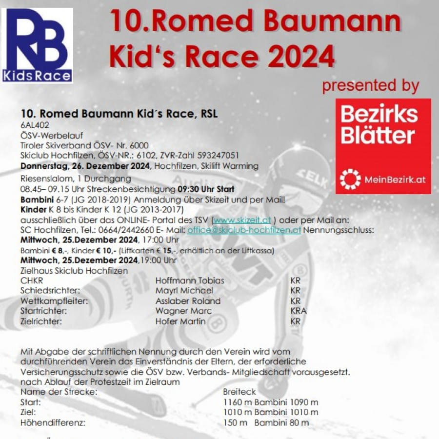 10. Romed Baumann Kids Race