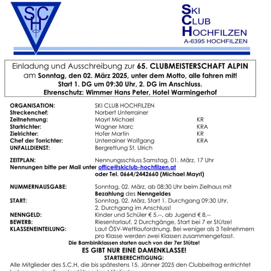 Clubmeisterschaft 